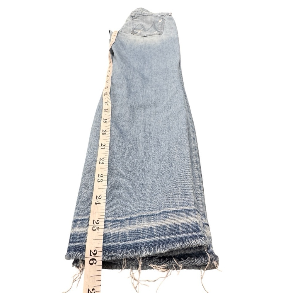 MOTHER Woman’s High Waisted Distressed Ankle Fray Jeans Size 26 - Picture 4 of 11